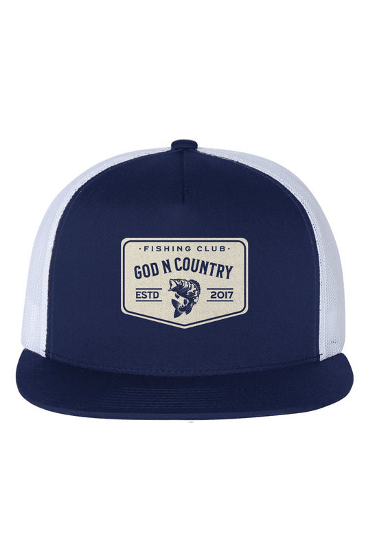 God N Country Fishing Club Mesh Trucker Hat