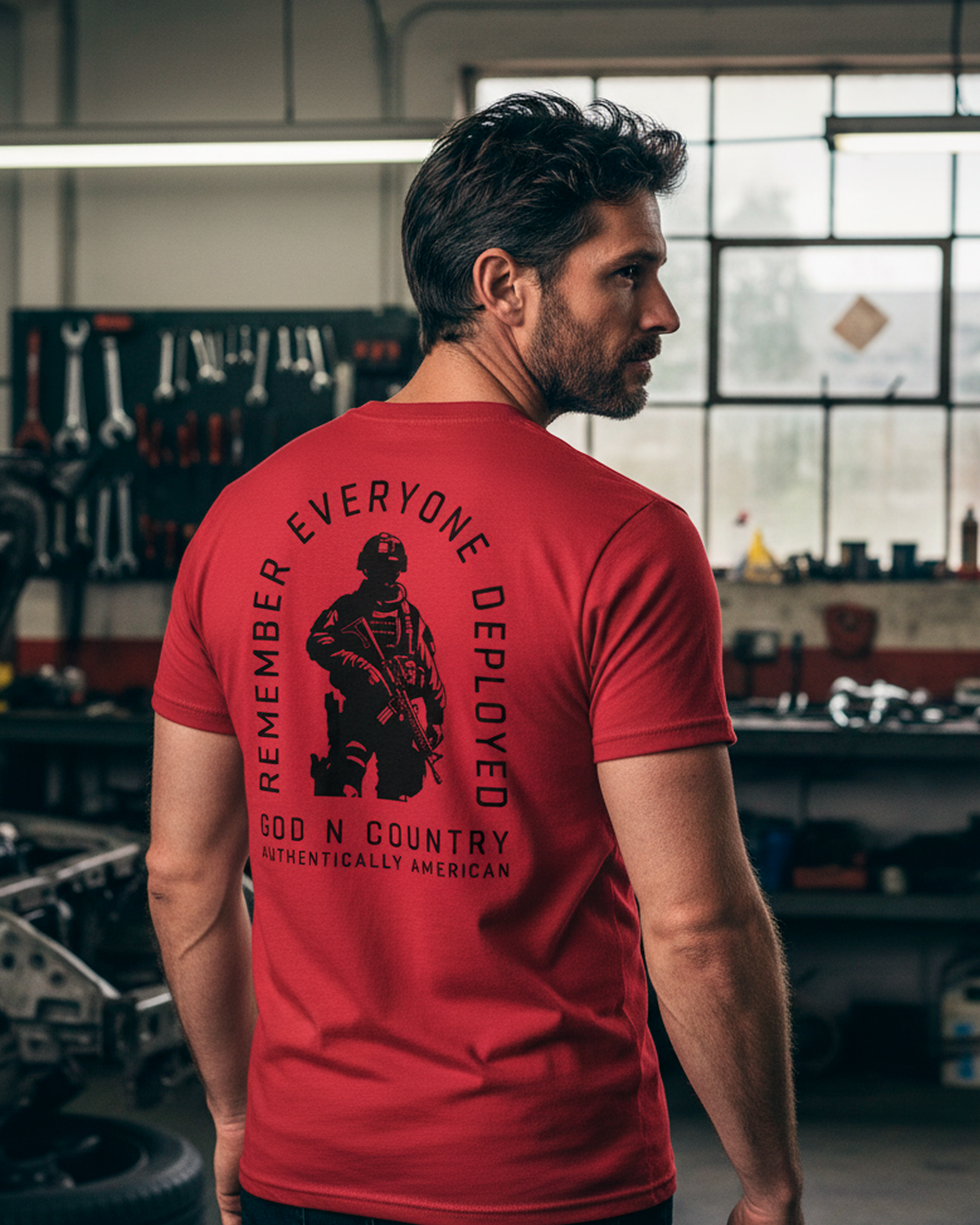 God N Country Remember Everyone Deployed T-Shirt