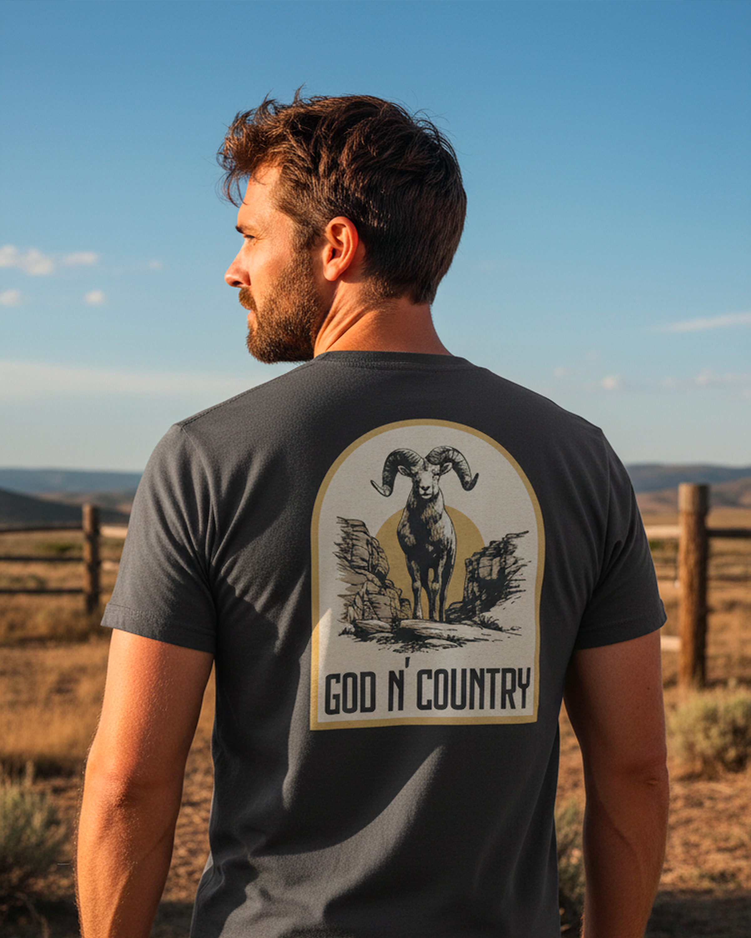 God N Country Bighorn Tee