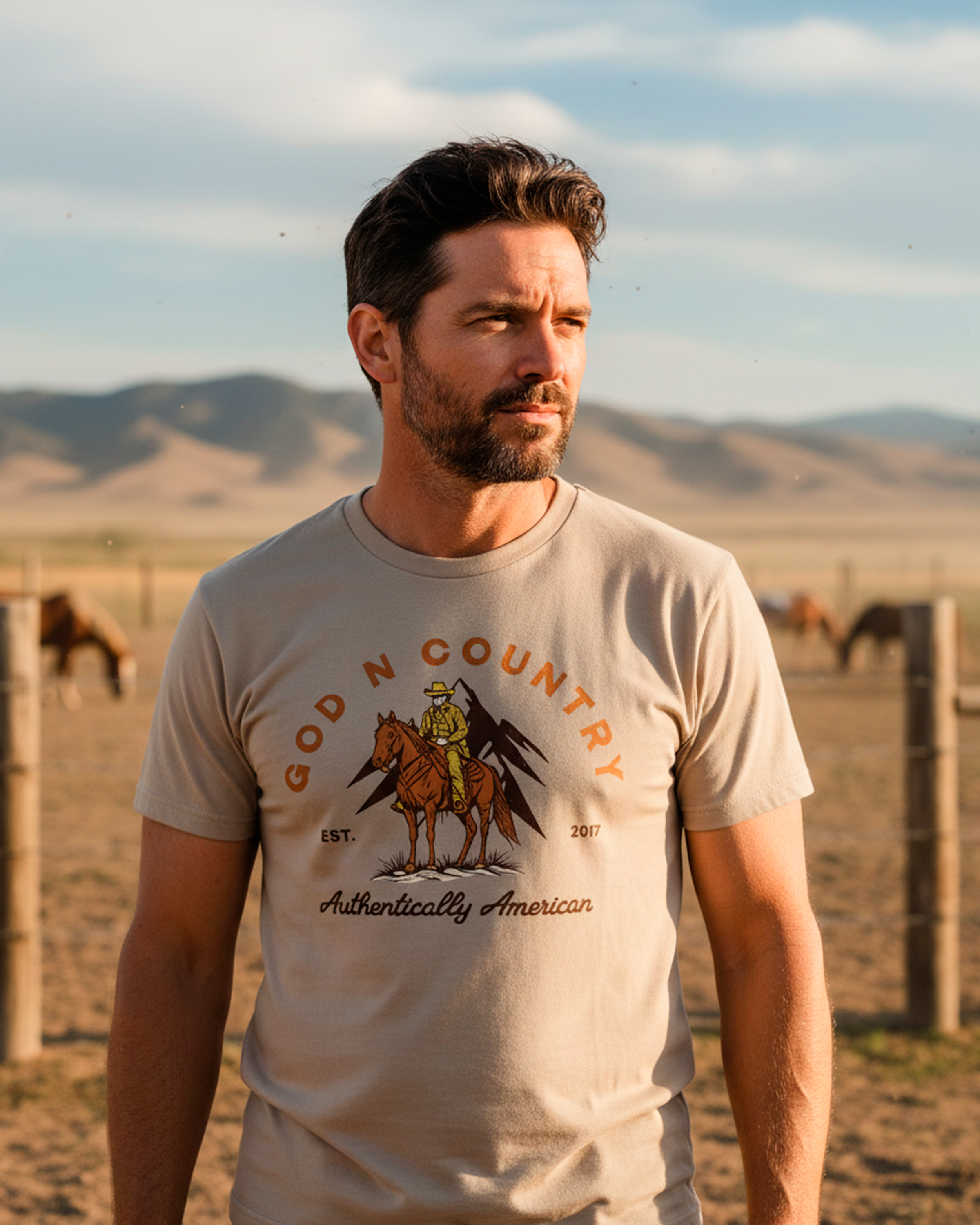 God N Country Men’s Cowboy Heritage T-Shirt