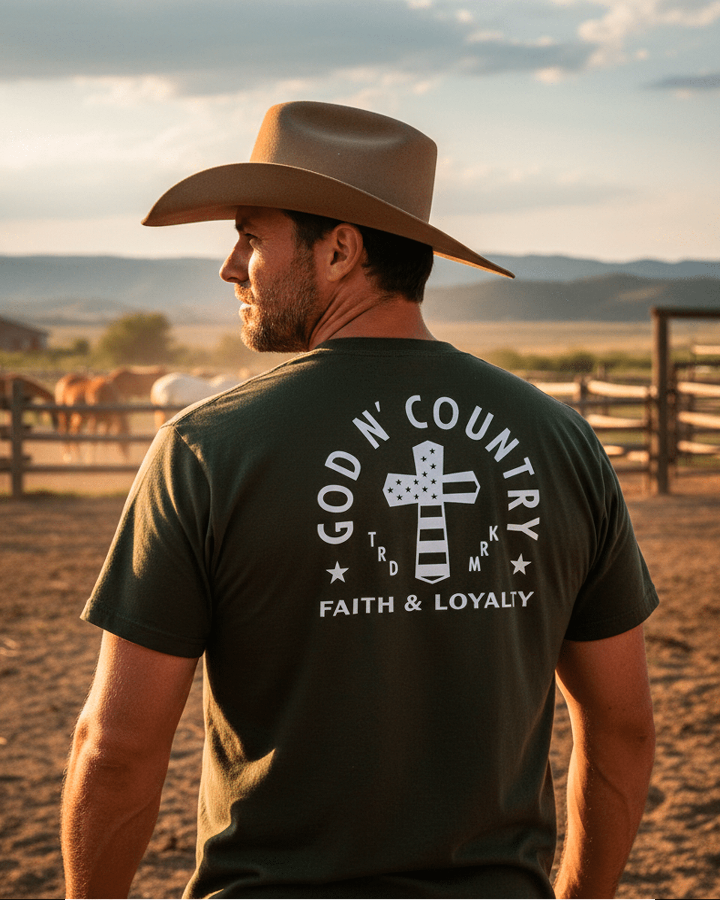 God N Country Faith & Loyalty Everyday Tee - tshirts - God N' Country
