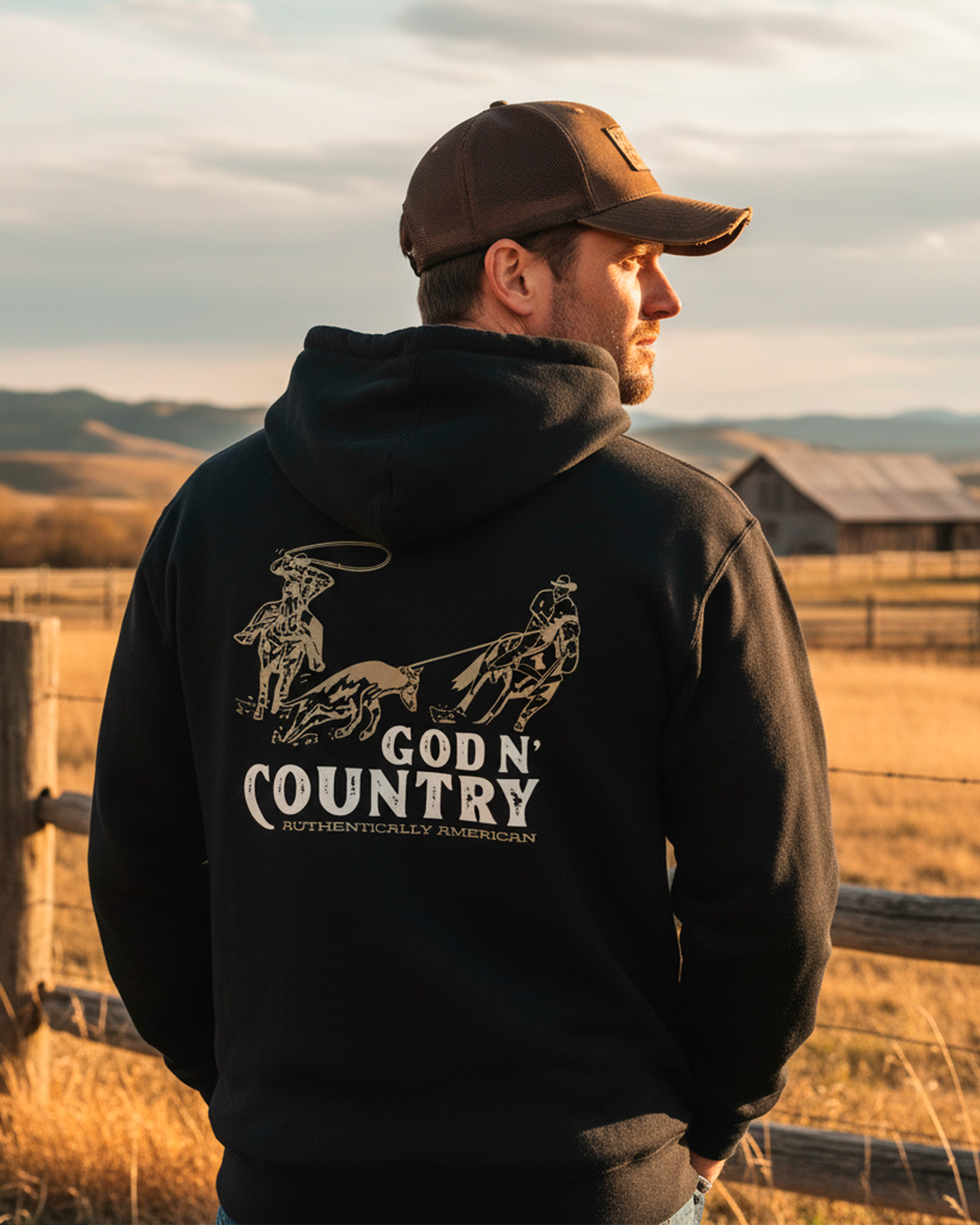 God N Country Team Roping Hoodie