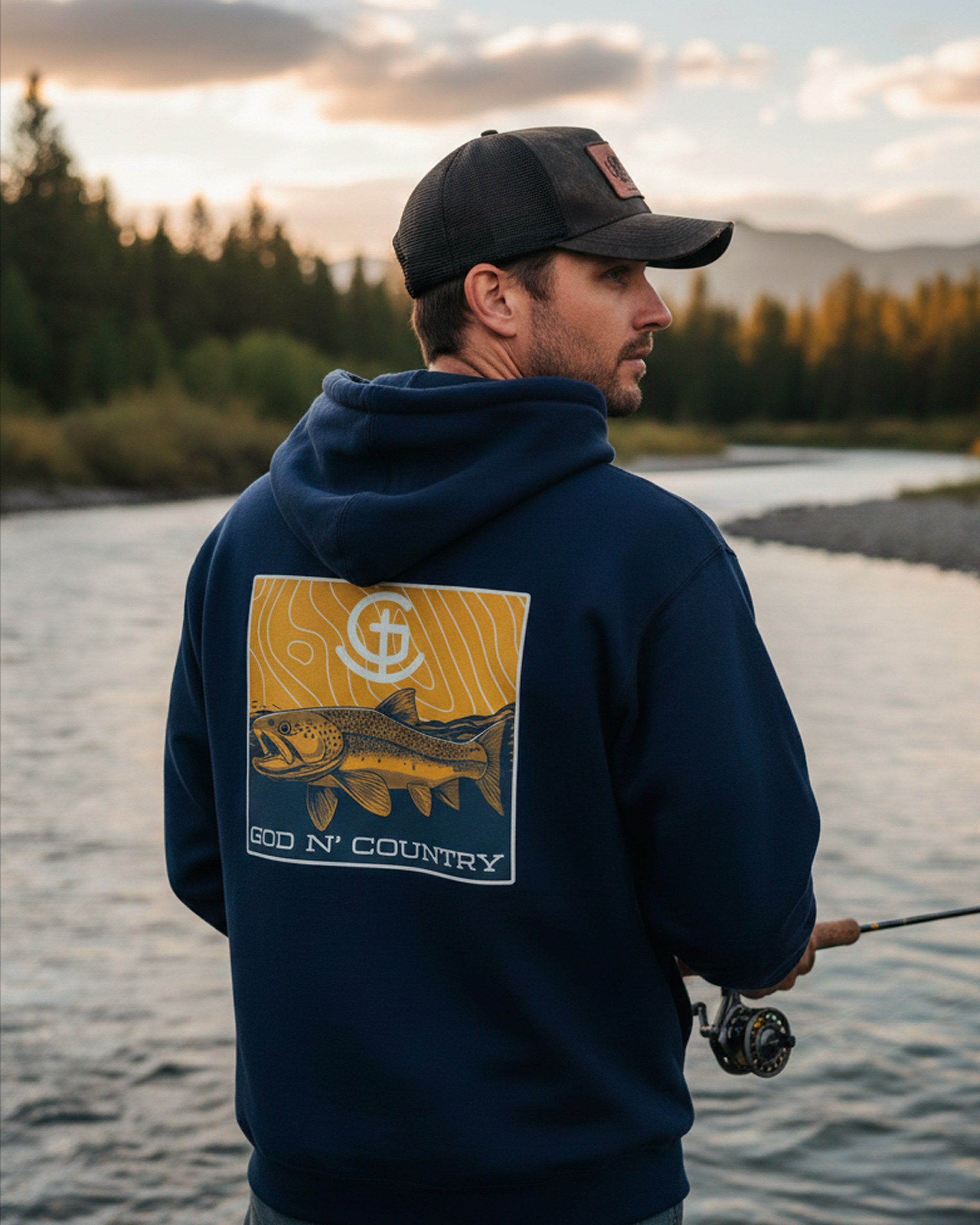 God N Country Trout Hoodie