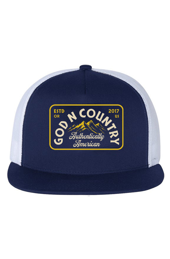 God N Country Bold Mountain Trucker Hat