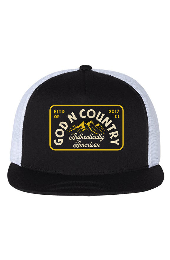 God N Country Bold Mountain Trucker Hat