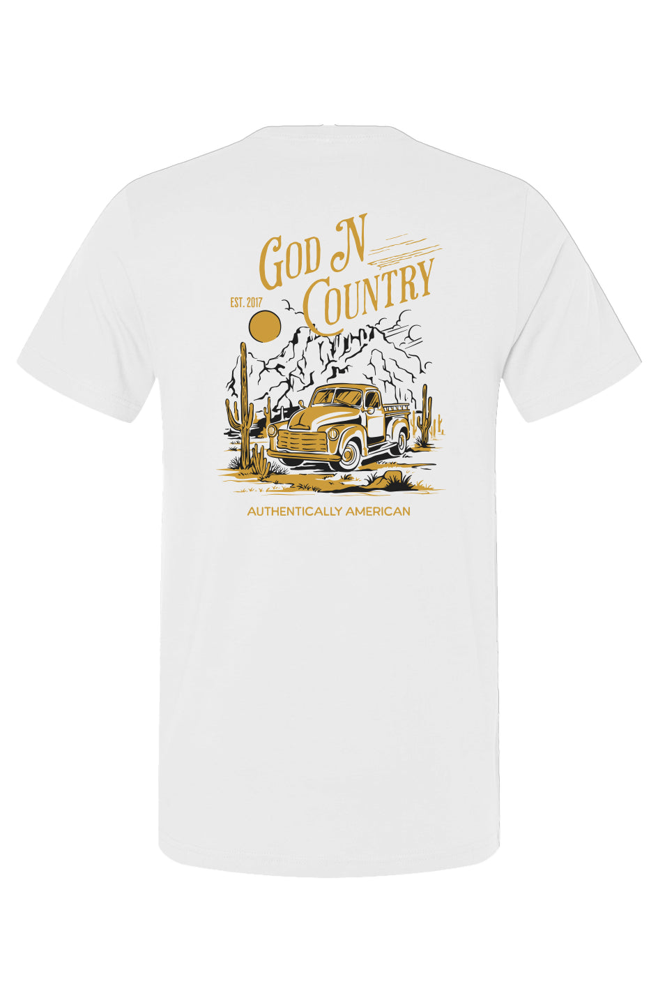 God N Country Desert Roads Men's T-Shirt