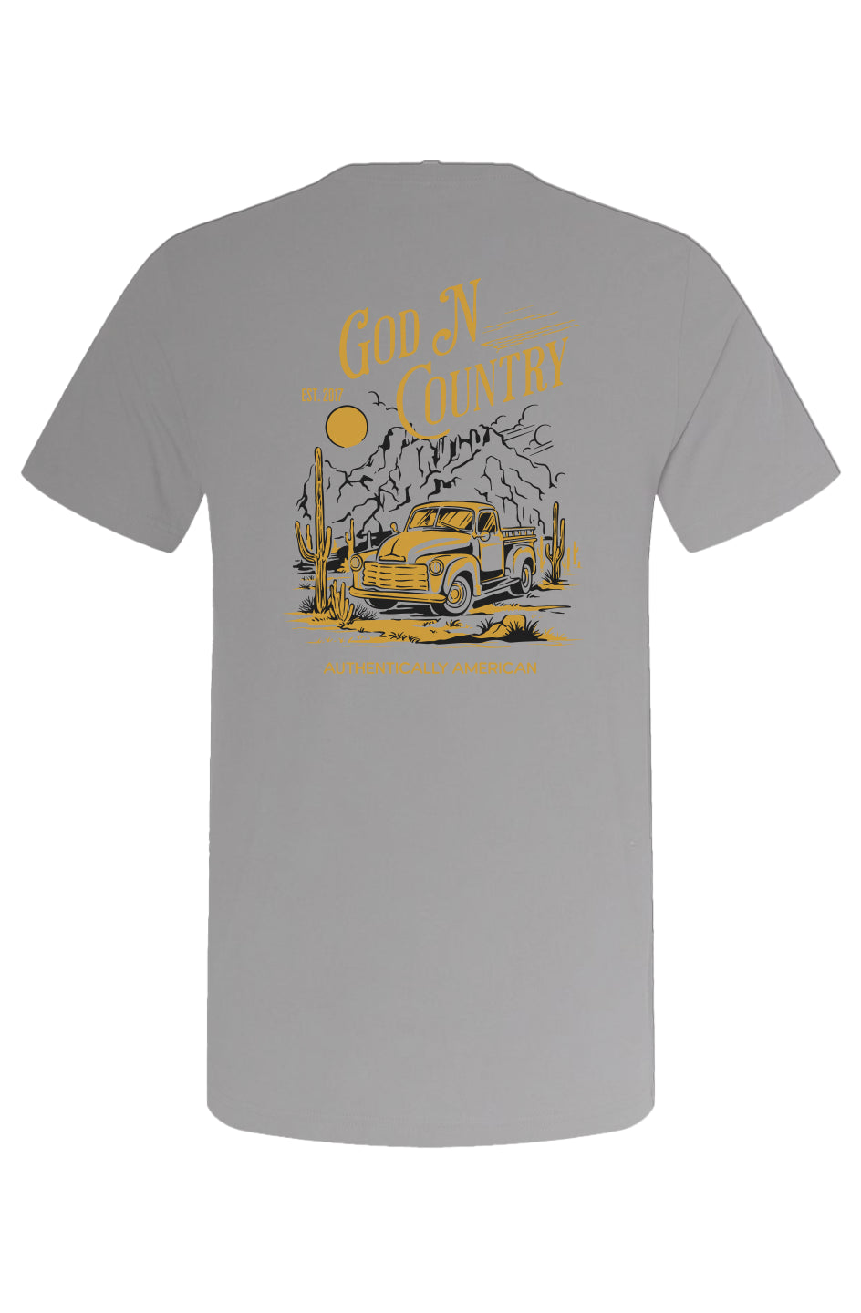 God N Country Desert Roads Men's T-Shirt