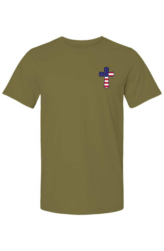 God N Country Patriotic Cross Men's T-Shirt