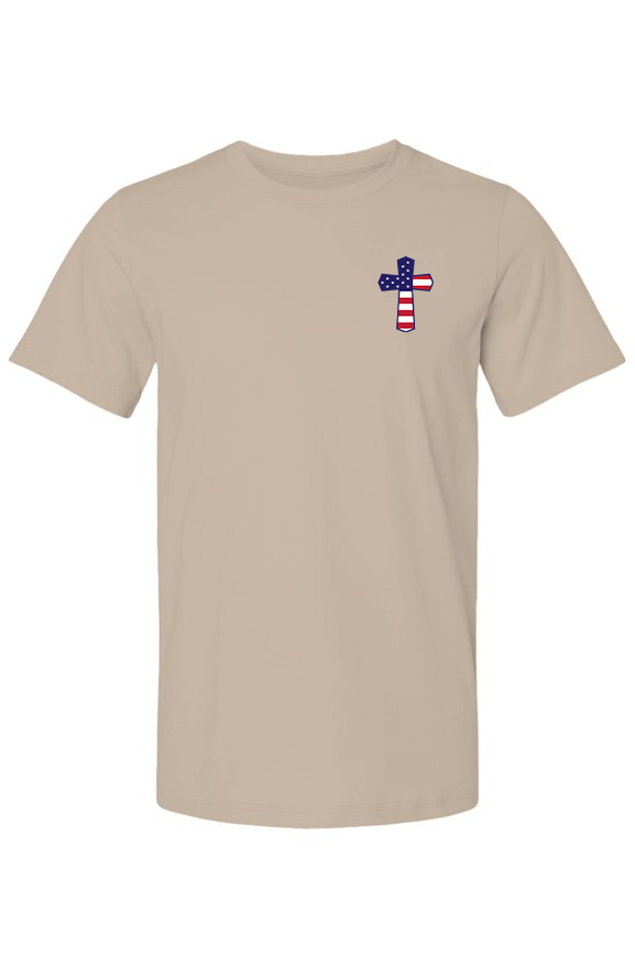 God N Country Patriotic Cross Men's T-Shirt
