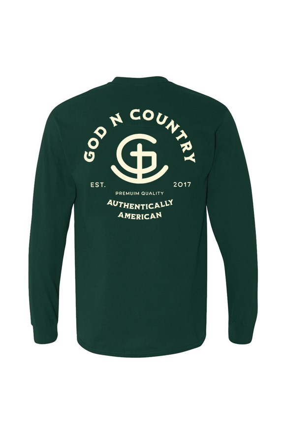 God N Country Signature Large Long Sleeve Tee