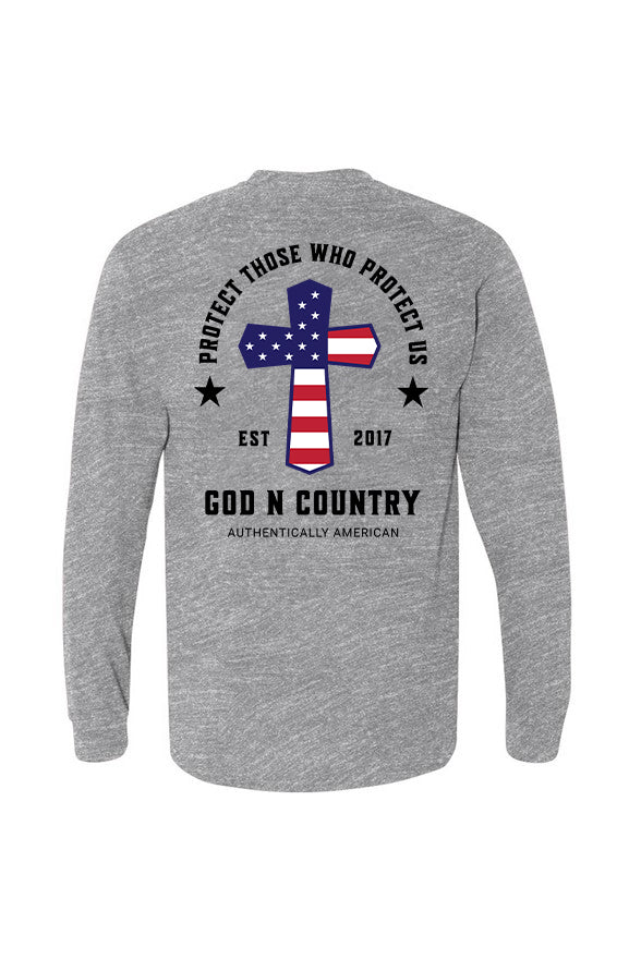 God N Country Protect Long Sleeve Tee