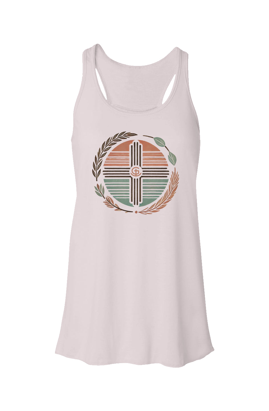 God N Country Laurel Southwest Racerback Tank