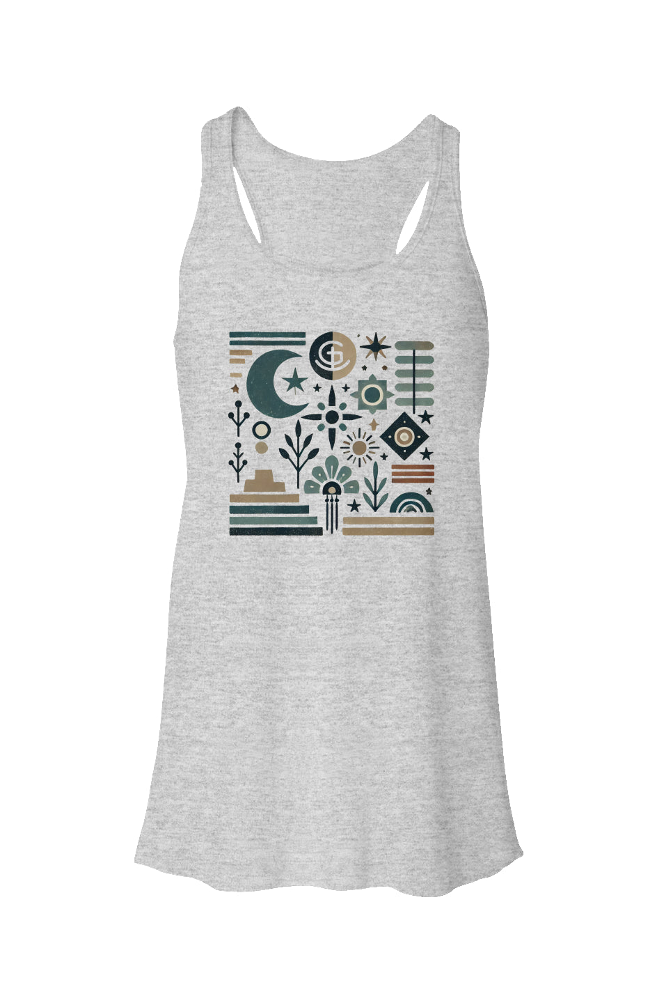 God N Country Moonlit Desert Racerback Tank