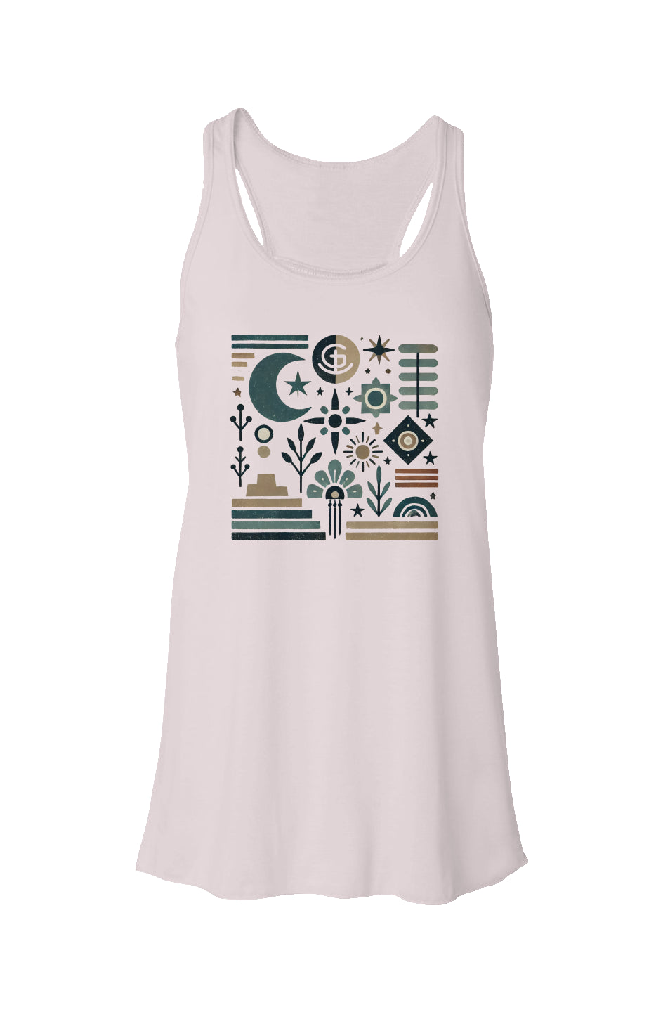 God N Country Moonlit Desert Racerback Tank
