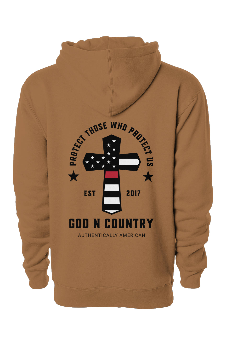 God N Country Protect Red Line Hoodie