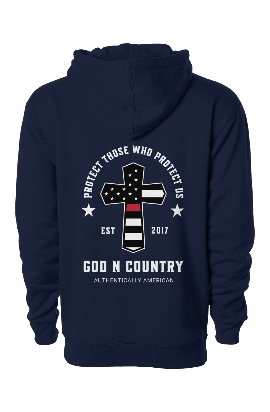 God N Country Protect Red Line Hoodie