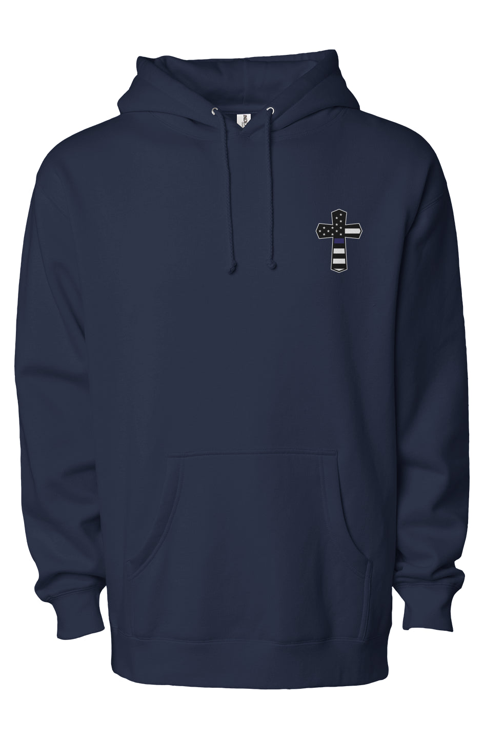 God N Country Protect Blue Line Hoodie