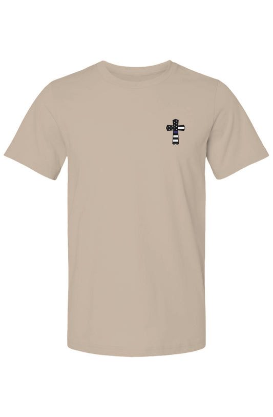 God N Country Protect Blue Line Light T-Shirt