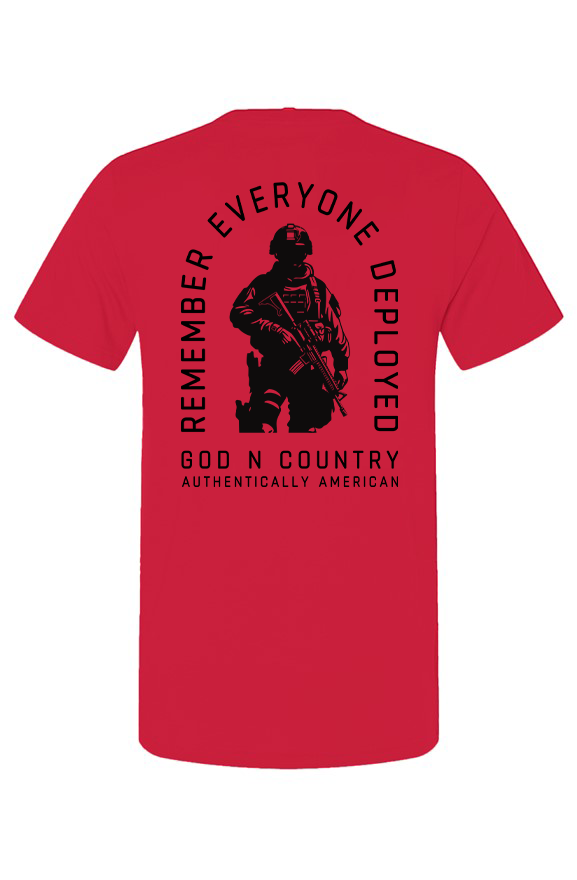 God N Country Remember Everyone Deployed T-Shirt