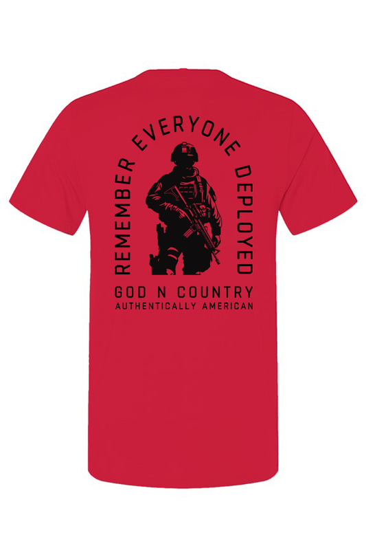 God N Country Remember Everyone Deployed T-Shirt