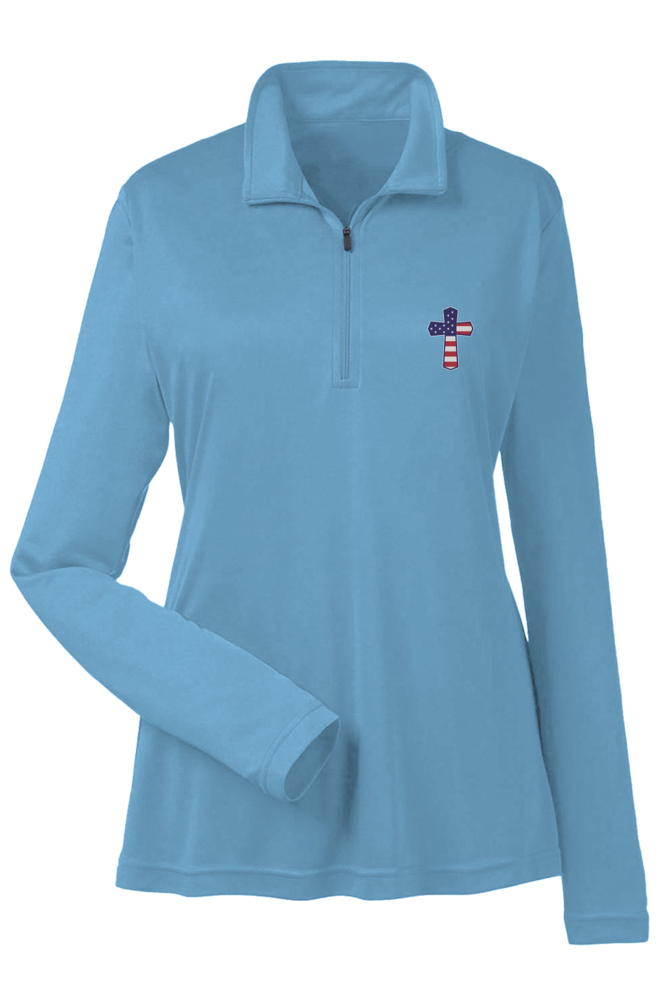God N Country Ladies Quarter-Zip Pullover