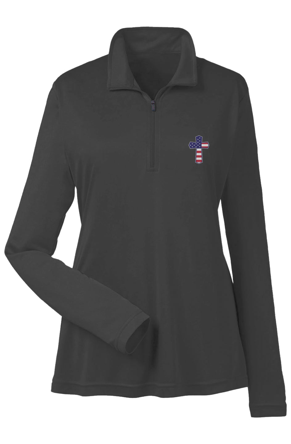 God N Country Ladies Quarter-Zip Pullover