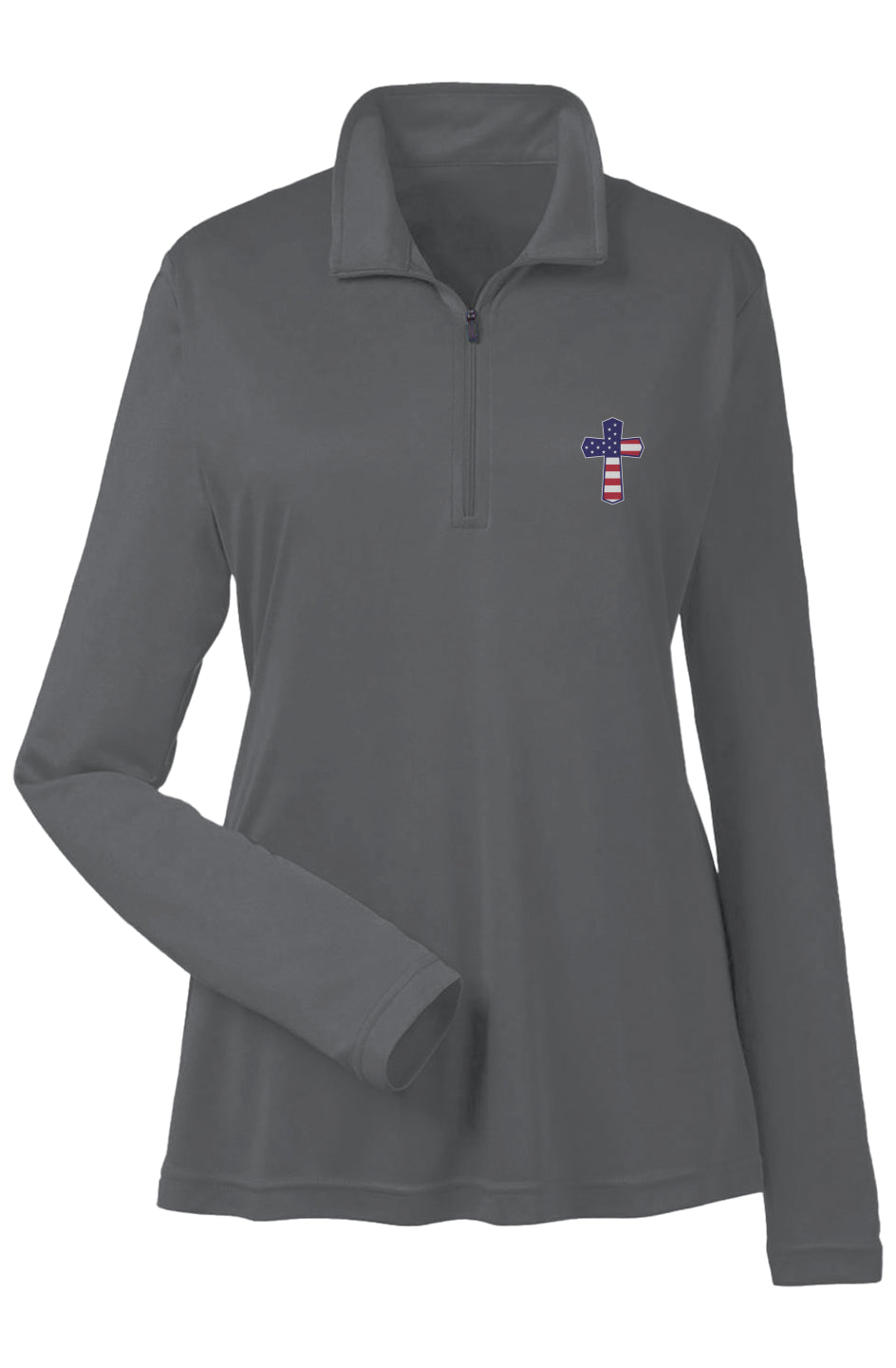 God N Country Ladies Quarter-Zip Pullover