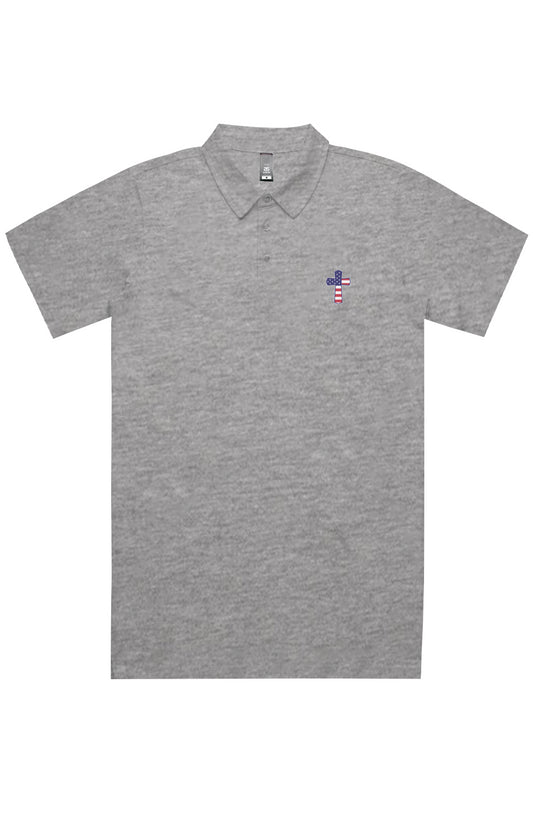 God N Country Golf Cross Cotton Polo