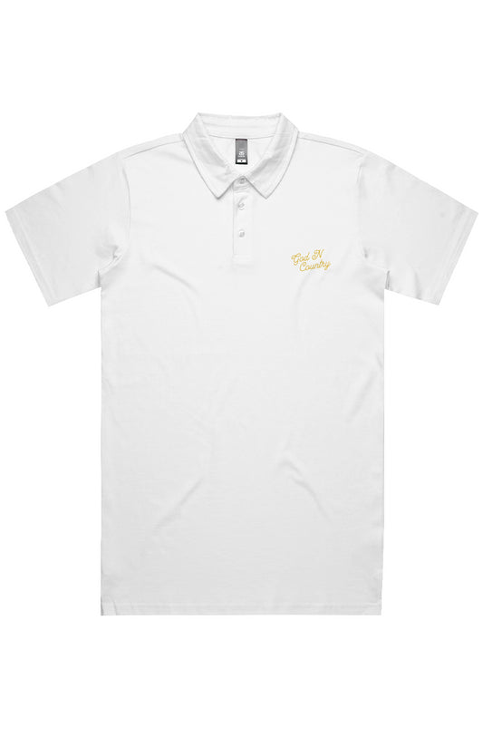 God N Country Golf Script Cotton Polo