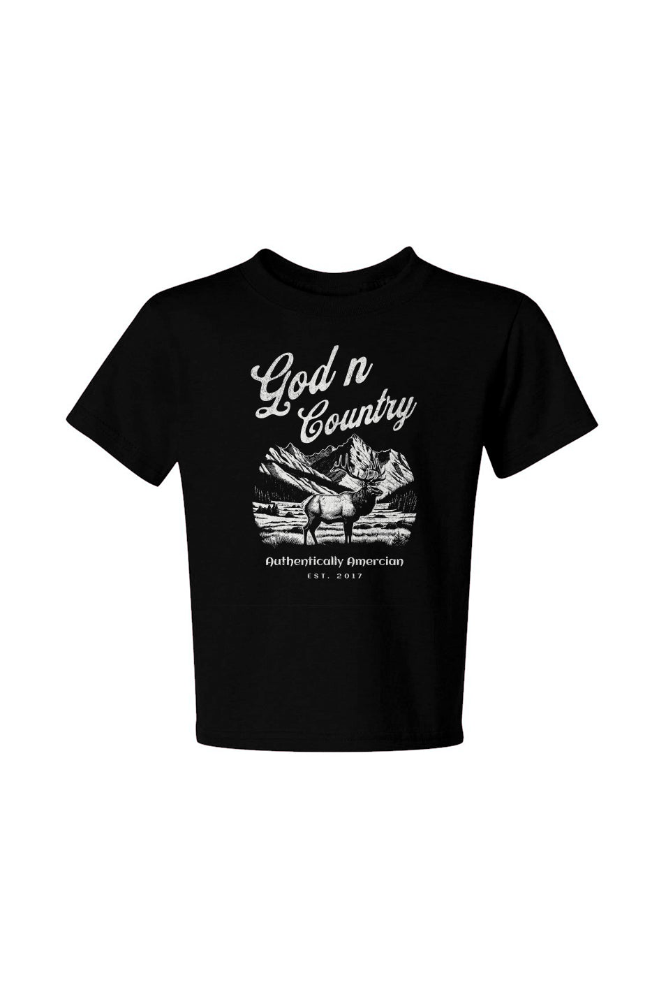 God N Country Youth Elk Tee