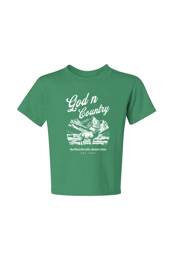 God N Country Youth Elk Tee