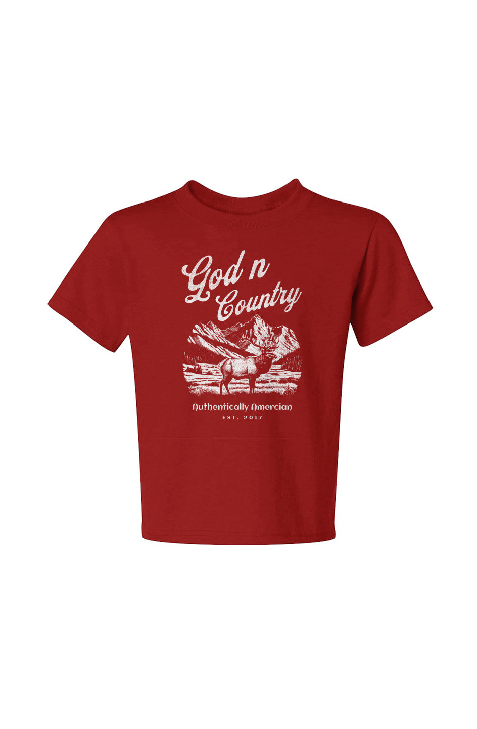 God N Country Youth Elk Tee