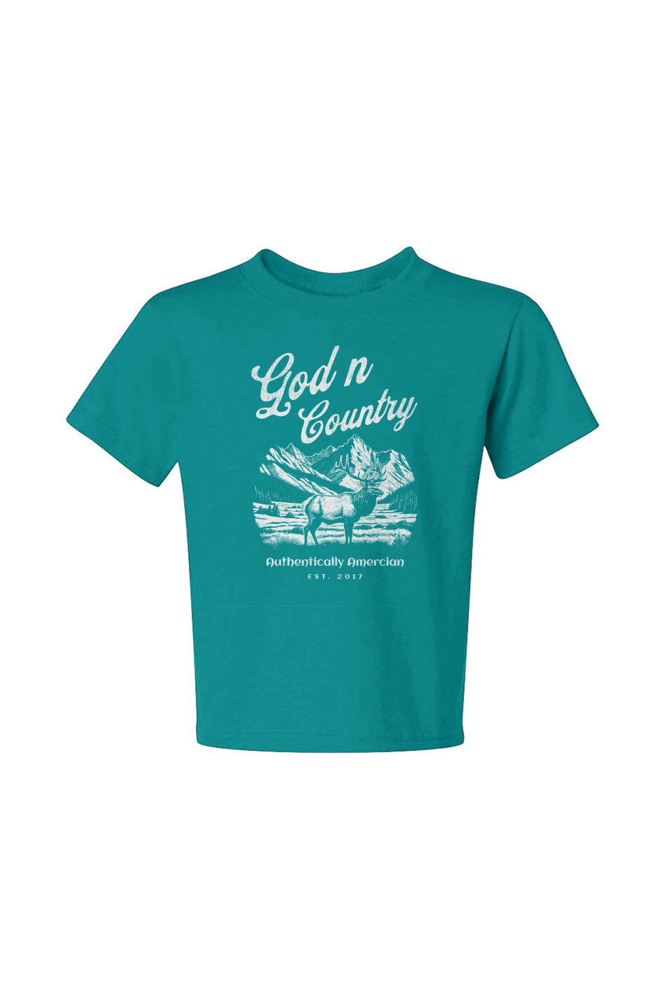 God N Country Youth Elk Tee