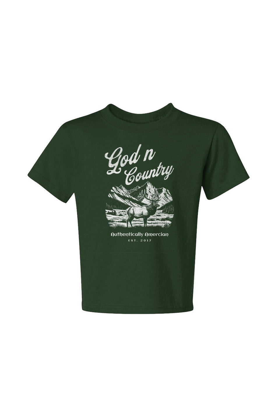 God N Country Youth Elk Tee