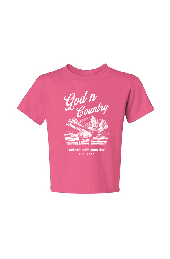 God N Country Youth Elk Tee