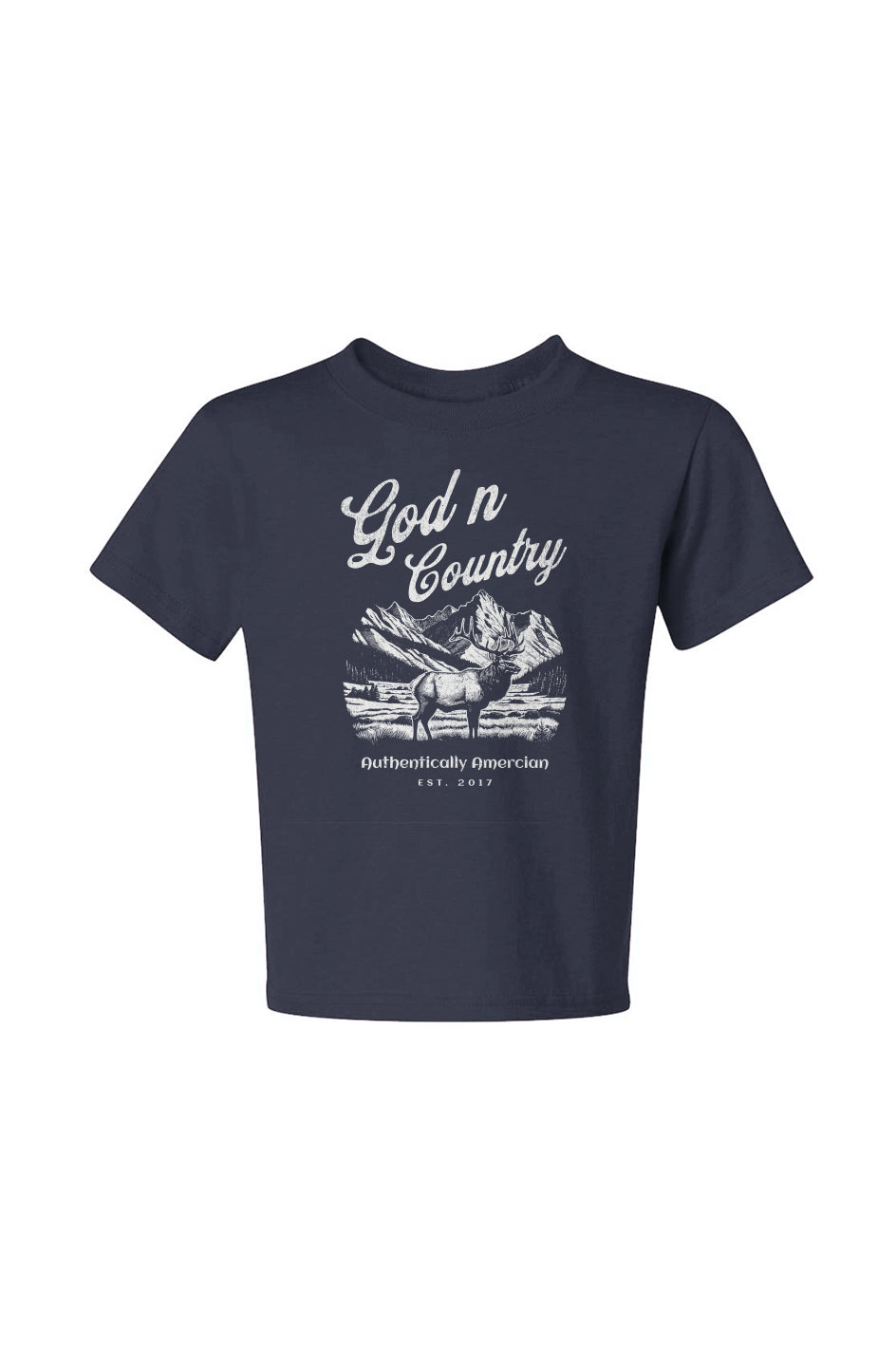 God N Country Youth Elk Tee