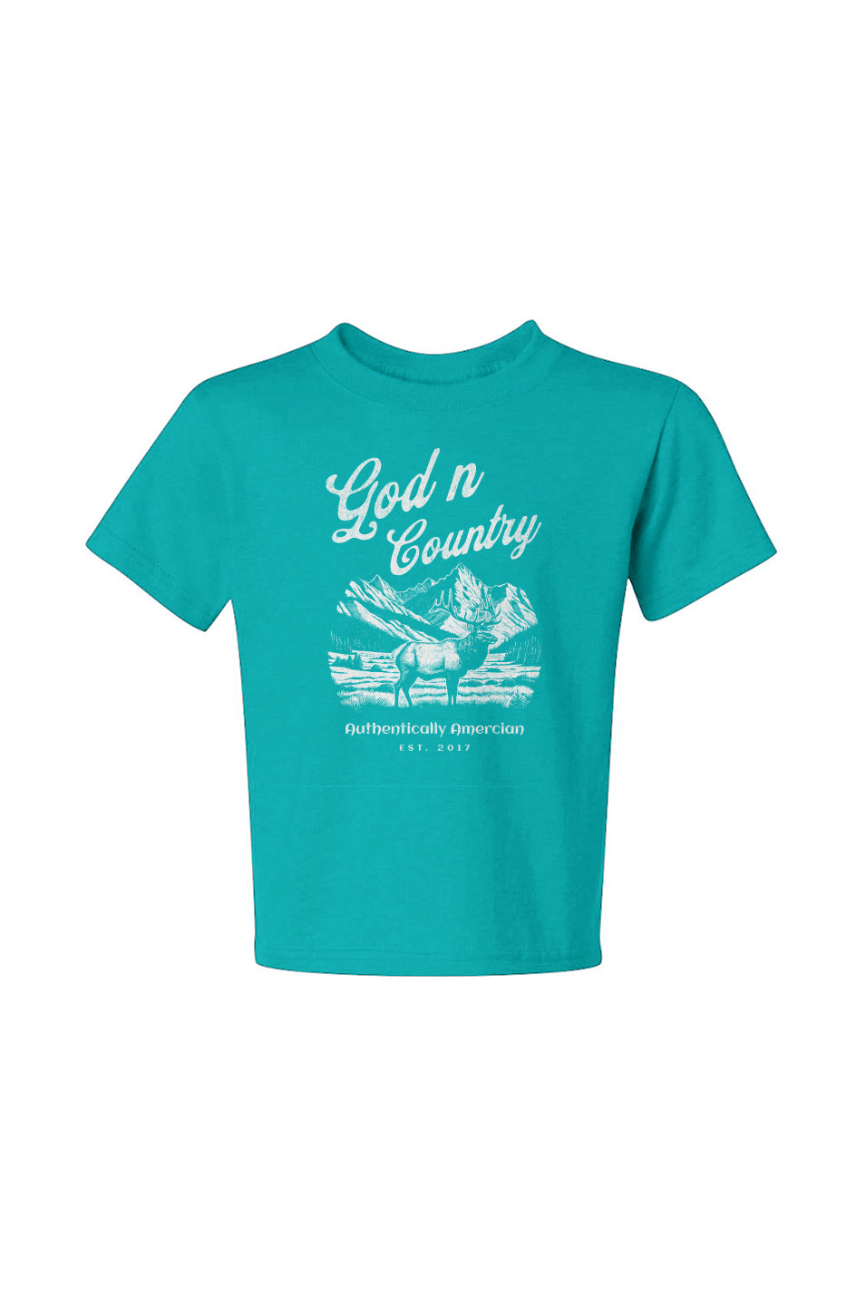 God N Country Youth Elk Tee