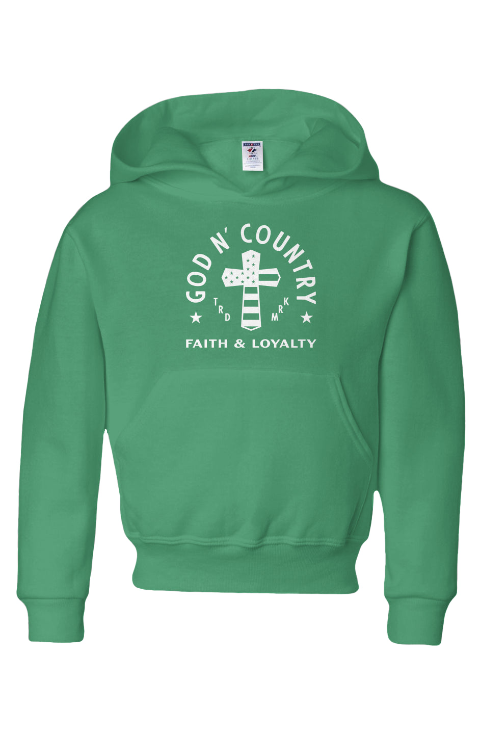 God N Country Youth Cross Hoodie