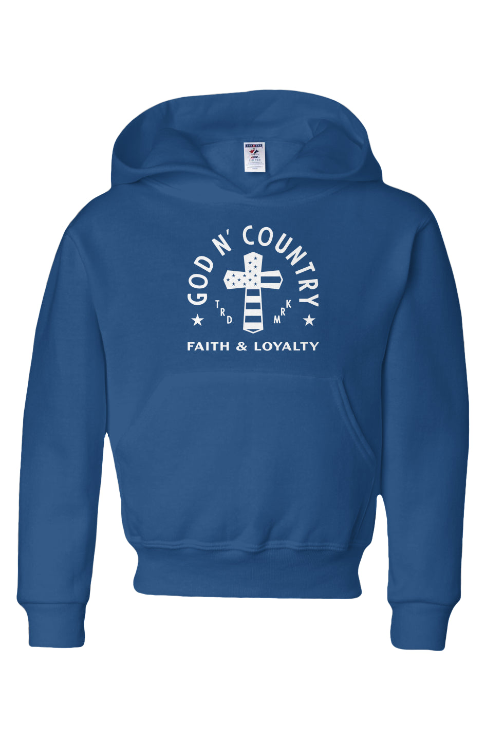 God N Country Youth Cross Hoodie