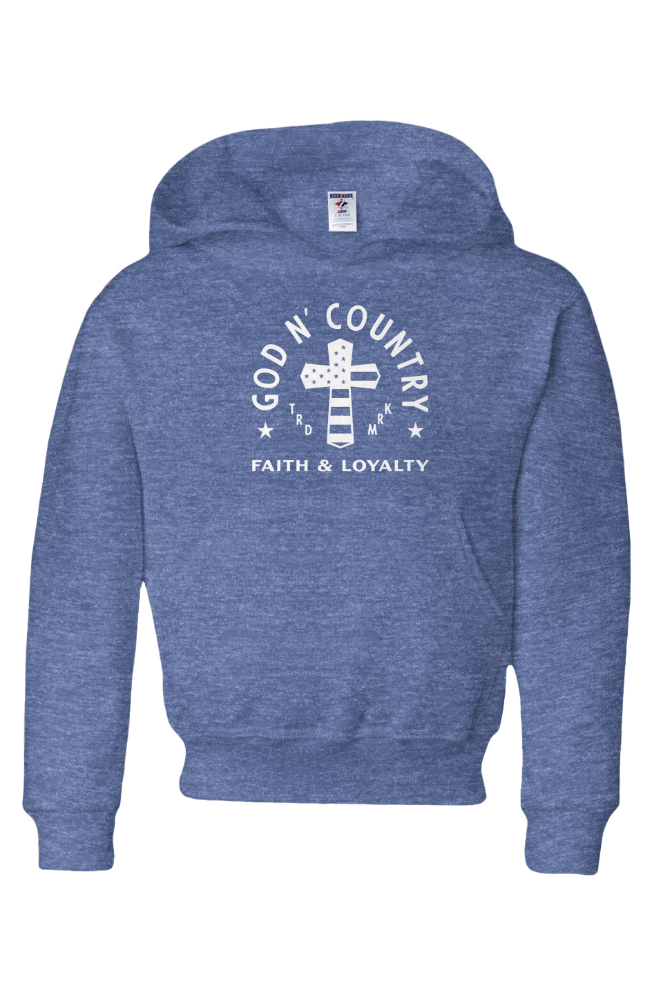 God N Country Youth Cross Hoodie