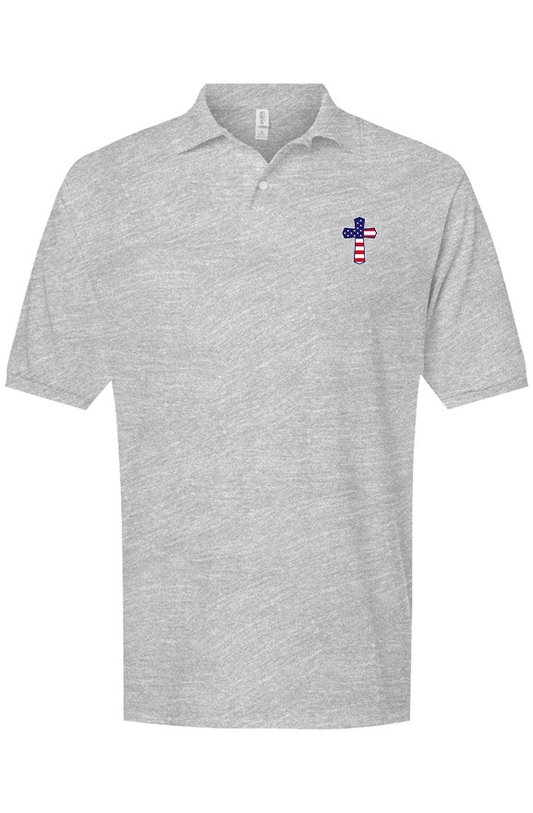 God N Country Patriotic Blended Polo
