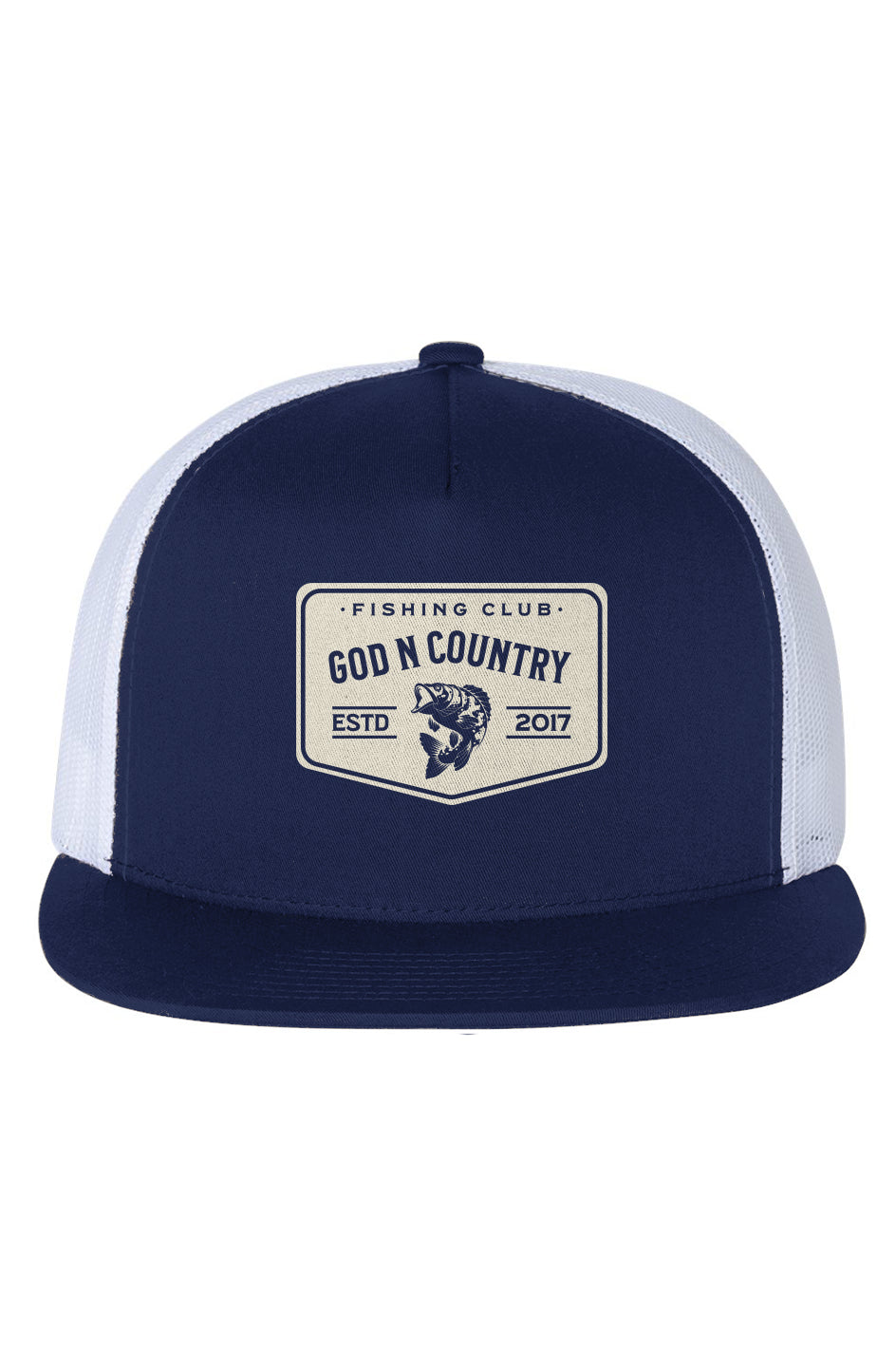 God N Country Fishing Club Mesh Trucker Hat