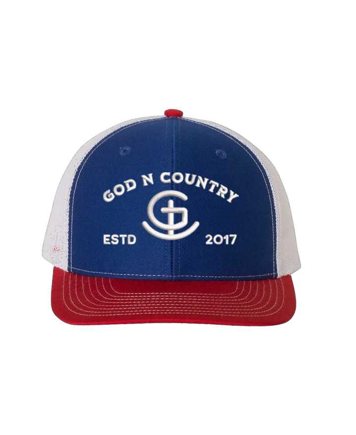 God N Country Patriot Heritage Mesh Trucker Hat