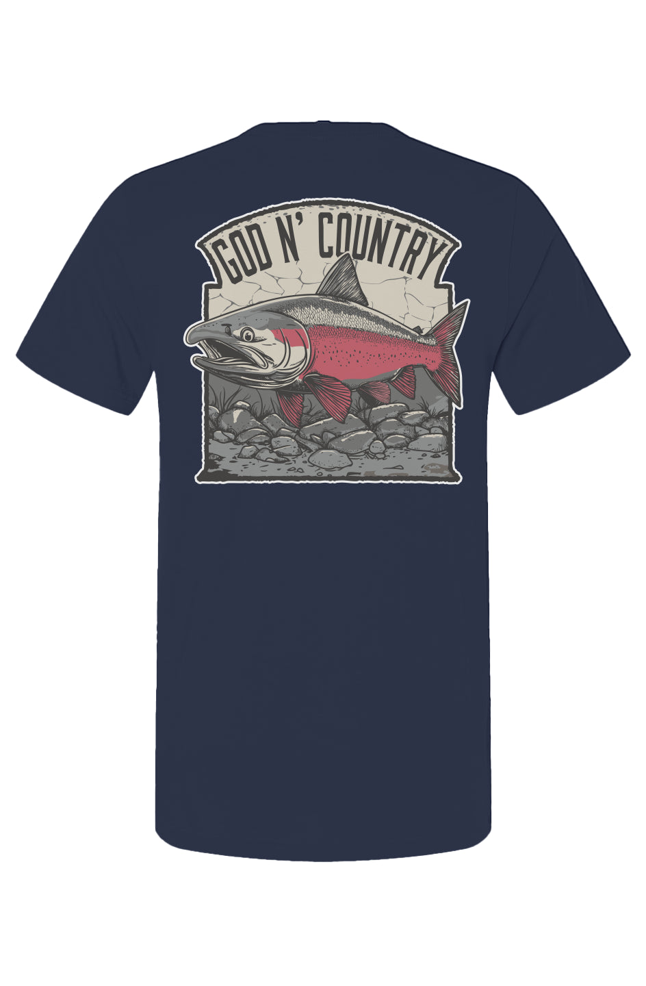 God N Country Salmon Tee