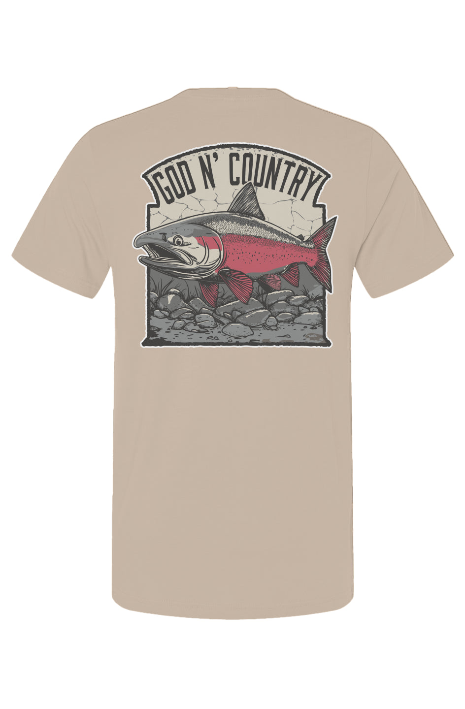 God N Country Salmon Tee