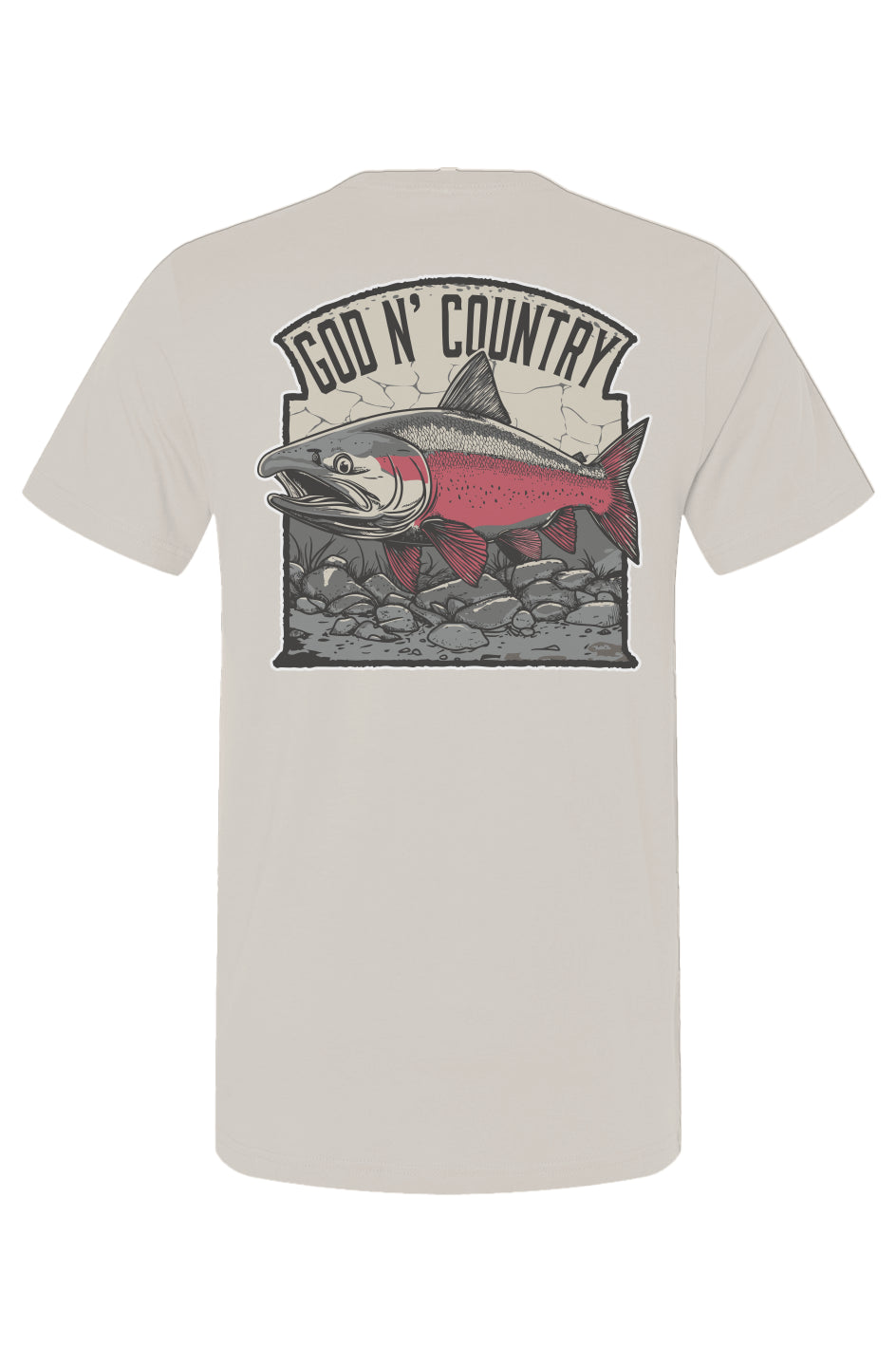 God N Country Salmon Tee