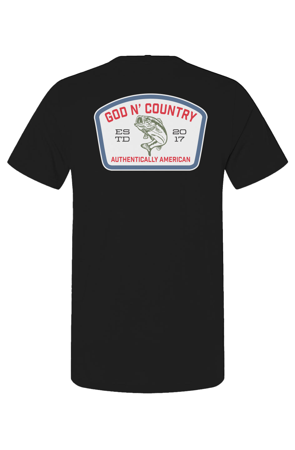 God N Country Bass Patch Graphic Tee