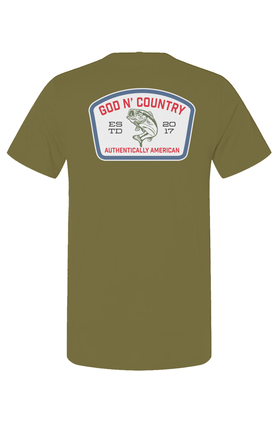 God N Country Bass Patch Graphic Tee
