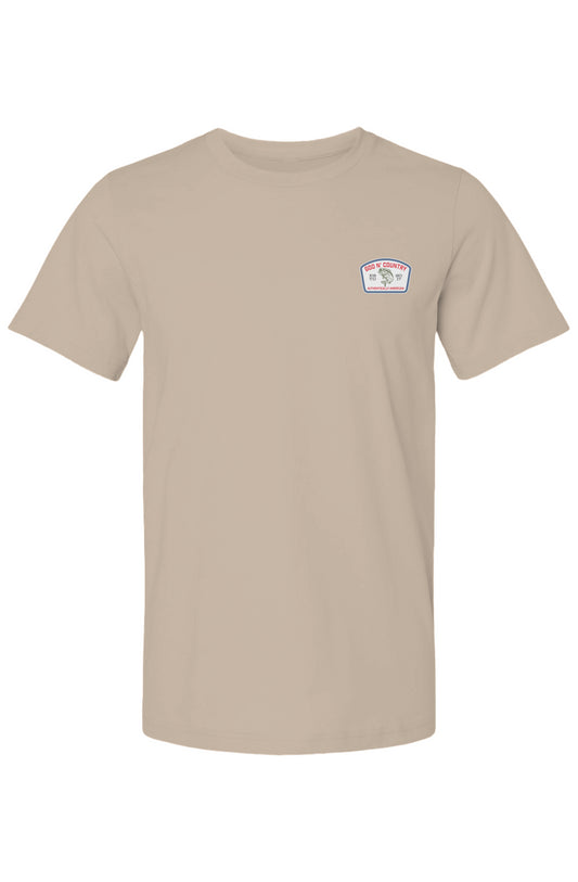 God N Country Bass Patch Graphic Tee