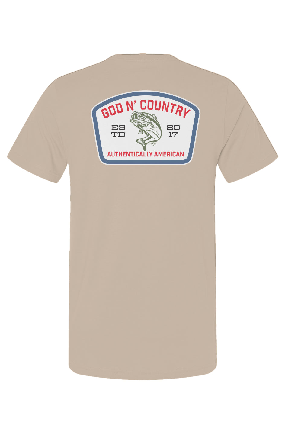 God N Country Bass Patch Graphic Tee
